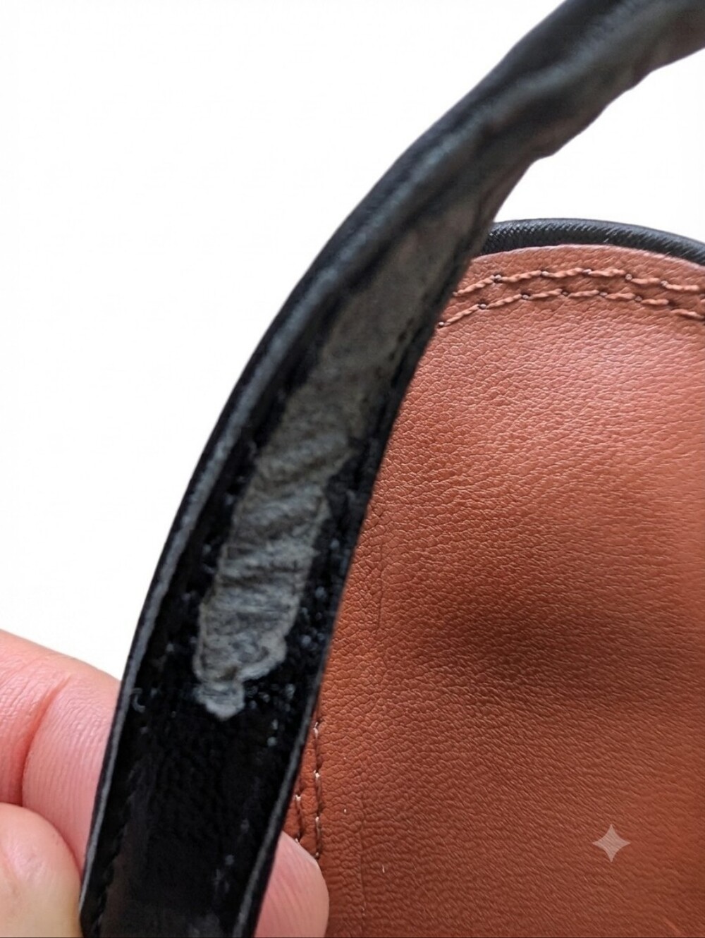 Black Pointed Slingback Heels with Crystal Buckle - Picture 4 of 6